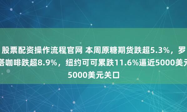 股票配资操作流程官网 本周原糖期货跌超5.3%,罗布斯塔咖啡跌超8.9%,纽约可可累跌11.6%逼近5000美元关口